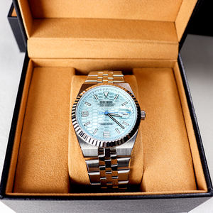 Jam Tangan Mekanik Pria Dial Biru Es 40MM Tahan Air Gerakan NH35 Harga Grosir - Product Image 1