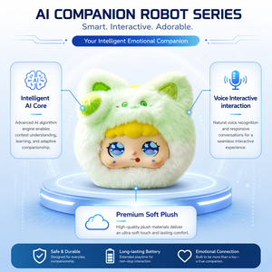 หุ่นยนต์ AI อารมณ์สัมพันธ์สุดหรู ซีรีส์ 2026 ของขวัญรอมฎอนและอีด ดีไซน์หลากหลาย กระต่ายสุภาพบุรุษ ผ้าฝ้ายพรีเมียม ไส้ใยฝ้าย PP - Product Image 5