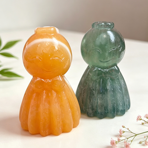 Figura Decorativa de Cristal de Piedra Semipreciosa Natural de 6 cm, Tallada a Mano, Ecológica, para Decoración del Hogar, Teru Teru <span class=keywords><strong>Bozu</strong></span> - Product Image 5