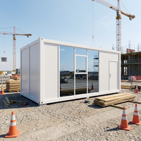 Studio de jardin insonorisé avec mur en verre isolant, 2 chambres, cuisine, clé en main, portable, plomberie préinstallée, maisons en panneaux sandwich