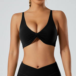 Ensemble de yoga transfrontalier pour femme, haut court à col montant et manches longues, taille haute, dos nu, anti-transpiration, séchage rapide, extensible dans quatre directions - Product Image 5