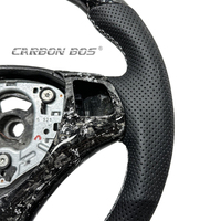 Volant Personnalisé Style Sport en Fibre de Carbone Compatible BMW E60 E90 E91 E92 E93 E89 E84 Z4 X1 X2 X3 X4 X5