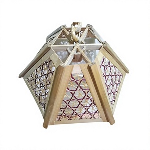 Hot Selling Handmade Bamboo Energy Saving Warm White Hanging Lamp Decorative Pendant <b>Light</b> 2-Year Warranty for Living Room - Product Image 1