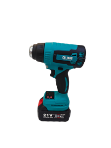 21V lithium battery hot air gun With LED lighting self-locking <b>power</b> <b>switch</b> brushless motor Honeycomb condensing heating core - Product Image 5