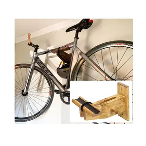Высококачественная деревянная настенная велосипедная стойка, подставка для хранения горного/дорожного/BMX велосипеда