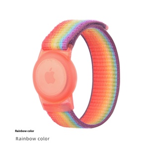 Para Airtag <span class=keywords><strong>GPS</strong></span> cubierta protectora <span class=keywords><strong>niños</strong></span> impermeable correa de nailon <span class=keywords><strong>pulsera</strong></span> dispositivo antipérdida con Apple airtag Tracker <span class=keywords><strong>pulsera</strong></span> - Product Image 1