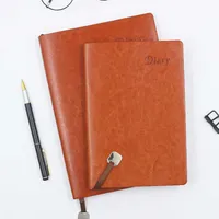 Libreta de Lujo Personalizada con Tapa Dura de Cuero PU/Tela, A4/A5/A6/B5/B6, Encuadernación Cosida, Recargable, Diario de Negocios, con Soporte para Bolígrafo