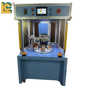 Máquina de tampografia automática servo rotativa de uma cor para impressora de tampas de plástico pequena, tampa de tinta serrada e selada, marca LC