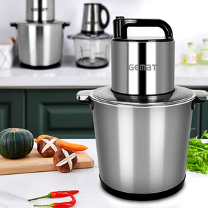 Gemat - Picadora de Carne Eléctrica de Acero Inoxidable de 10L, Procesador de Alimentos Multifunción para Uso Comercial - Product Image 2