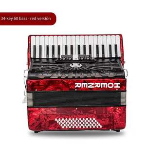 Accordéon Diatonique Professionnel HOERNER, <span class=keywords><strong>Clavier</strong></span> Numérique, 60BS, 34 Touches, Bois Allié, 40x18x40cm, Portable, Tianjin - Product Image 1