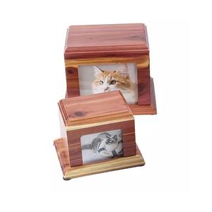 Cèdre bois crémation os cendres cercueil animal cinéraire cercueil crémation Pet Box - Product Image 5