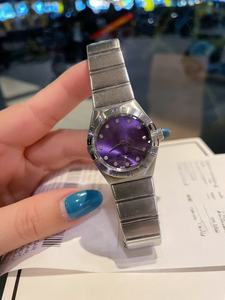 Relojes Mecánicos Vintage Elegantes de Diseñador, de Moda y Gran Venta; Relojes de Mujer de Alta Calidad con Esfera Morada - Product Image 3