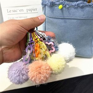 Porte-clés Pompon Style Y2K Mignon en Gros, Breloque Étoile Tendance en Peluche, Pendentif pour Sac à Main Femme, Accessoires de Décoration - Product Image 4