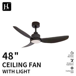 พัดลมเพดานสีดำสำหรับห้องนอน แบบมีไฟและรีโมทคอนโทรล BLDC ปรับความเร็วได้ 6 ระดับ พร้อมไฟ LED หรี่แสงได้ ขายส่ง - Product Image 2