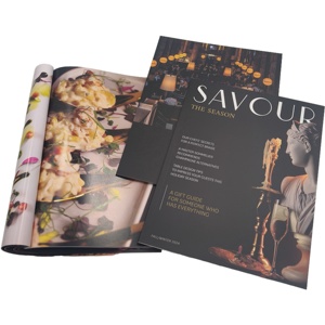 Savour Magazine Fall Winter 2024 Luxury Food Lifestyle Eco-Friendly <b>Biodegradable</b> Publication Coated <b>Paper</b> Rectangular Four - Product Image 3