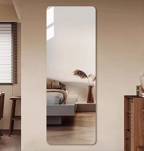 Custom Home Decor Acrylic Silver Non-Glass Self Adhesive Flexible Unbreakable Modern Design Easy Installation Dressing <b>Mirror</b> - Product Image 1