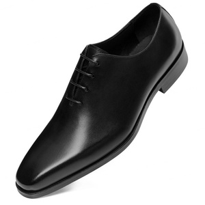Zapatos de moda juvenil de corte bajo marrones con cordones - Zapatos de cuero de grano completo transpirables para hombre, de uso diario y de negocios, con aumento de altura, ideales para el verano. - Product Image 5