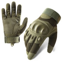 Gants en caoutchouc tactiques de contact de doigt de résistance de chasse de combat pour des sports en plein air
