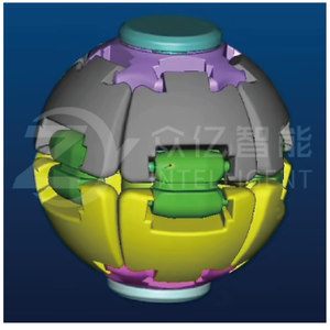 Moule d'injection pour jouet de décompression en <span class=keywords><strong>plastique</strong></span> ABS personnalisé, imprimé en 3D, en forme de boule <span class=keywords><strong>à</strong></span> engrenages, <span class=keywords><strong>à</strong></span> presser et <span class=keywords><strong>à</strong></span> tourner, pour spinner de doigt - Product Image 1
