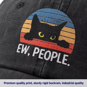 Cappellino da Baseball in Cotone Delavé Personalizzato con Logo OEM ODM, Stampa Ew People, Vendita all'Ingrosso, Streetwear, Pronto per la Consegna Immediata - Product Image 2