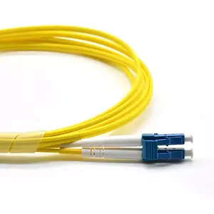 Original de fábrica LCUPC Duplex G652d PVC/LSZH 2mm DX Fibra Óptica Patchcord/jumper/montagem