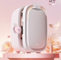 Mini réfrigérateur cosmétique portable de 12 litres d'approvisionnement direct d'usine, mini glacière utilisée à la maison AC UNIQUEMENT pour stocker les produits de soins de la peau