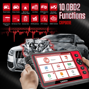 Nueva máquina <span class=keywords><strong>LAUNCH</strong></span> <span class=keywords><strong>CRP909E</strong></span> Professionnel 26, función de reinicio completo del sistema Eco OBD2, escáner de diagnóstico de coche, herramienta automotriz - Product Image 4