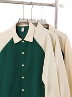 Fabricants de vêtements – Nouvelle veste de baseball personnalisée 380G à col en V contrastant, style scolaire, coupe ample, cardigan boutonné pour l'automne et l'hiver