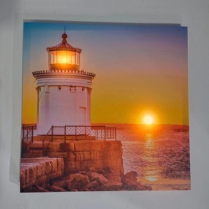 Décoration murale de salle de bain, image de paysage marin de sirène imprimée <span class=keywords><strong>sur</strong></span> toile, art mural pour chambre à coucher, salon, sirène bleue dans la lumière de la lune - Product Image 6