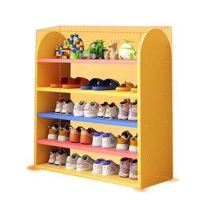 Children's <b>Shoe</b> Rack 3 Layers Colorful <b>Space</b> <b>Saving</b> <b>Storage</b> For Kids Room Entryway - Product Image 4
