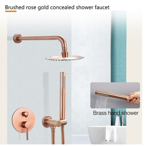 مجموعة خلاط دش نحاسي يعلق على الحائط - Product Image 5