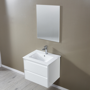 24"essen Black Wall Hung <strong>Double</strong> <strong>Vanity</strong> <strong>Unit</strong> and <strong>Basin</strong> 600mm Bathroom Modern <strong>Vanity</strong> Bathroom Set - Product Image 3