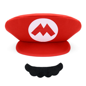 Casquette Super <span class=keywords><strong>Mario</strong></span> <span class=keywords><strong>Odyssey</strong></span> - Casquette de baseball en fibre acrylique à calotte plate et visière incurvée, respirante et chaude, pour Halloween, cosplay et jeux de rôle - Product Image 1