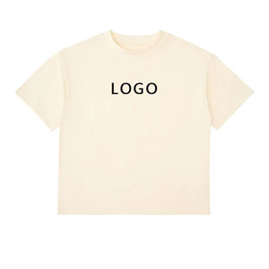 Tùy Chỉnh Người Đàn Ông Của Trống Hộp Cắt Tee T Áo Sơ Mi 240 280 GSM Nặng Bông Áo Thun Quá Khổ Drop Shoulder Boxy Phù Hợp với Crop T-Shirt Người Đàn Ông - Product Image 5