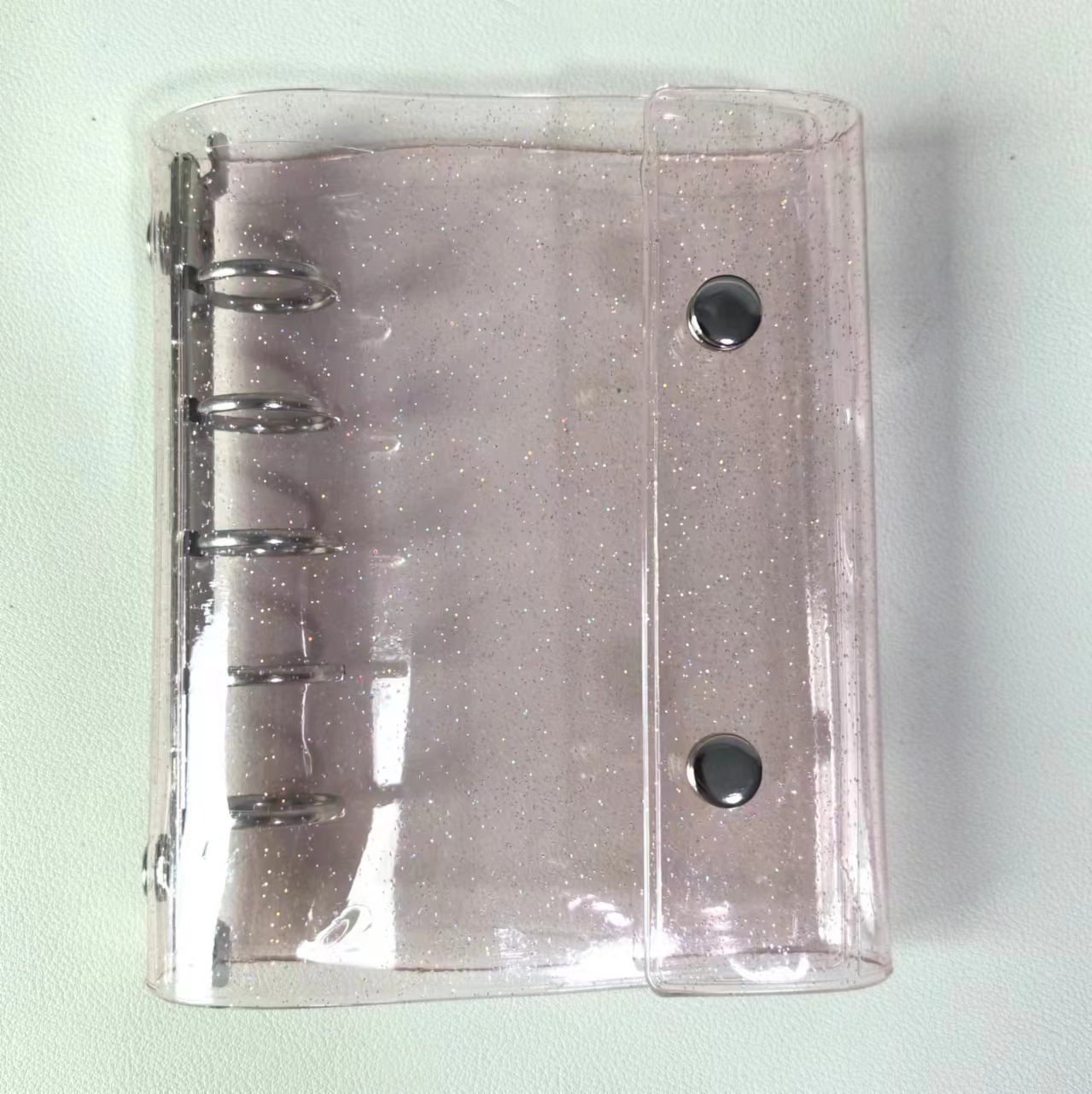 Mouse Button Binder M5 New 2 Buttons Glitter Mini Budget Binder - Cute & Clear