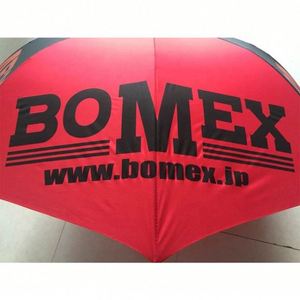 Large Size Double Canopy Straight 190T Golf <b>Umbrella</b> Custom Logo Silk Screen Printed <b>Automatic</b> Opening-Black Red Grey Promotion - Product Image 5