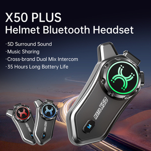 Auriculares Inalámbricos para Casco de Motocicleta X-50Plus, Auriculares con Cancelación de Ruido para Conducir - Product Image 1