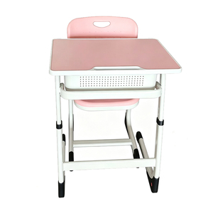 Conjunto de Silla y Escritorio de Metal y Madera Modernos y Económicos para Estudiantes Universitarios - Muebles Escolares Duraderos, Ecológicos e Ignífugos - Product Image 4