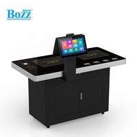 Mostrador de autoservicio Bozz de 15.6 pulgadas todo en uno con doble pantalla, reconocimiento RFID, CPU RK3399, Android 7.1 y 16 GB de almacenamiento