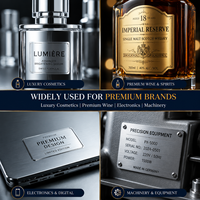 Étiquettes adhésives métalliques argentées de qualité supérieure, durables, personnalisées, imprimées sur mesure pour les bougies de luxe, les parfums, les cosmétiques, les téléphones portables et les produits