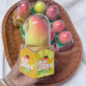 Helado de paleta sabor fresa bajo en grasa, el más vendido, con forma de fruta, caja de 75g, certificado Halal, venta al por mayor, propicio. - Product Image 2