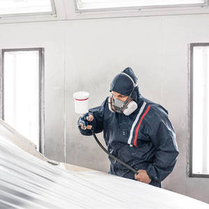 Combinaison de pulvérisation de peinture ESD antistatique bleu marine - Product Image 2