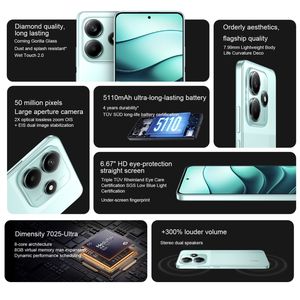 <span class=keywords><strong>Xiaomi</strong></span> Redmi Note 14 5G al <span class=keywords><strong>Mejor</strong></span> <span class=keywords><strong>Precio</strong></span> 8GB+128GB Smartphone con <span class=keywords><strong>Xiaomi</strong></span> HyperOS Cámara de 68MP Batería de 5500mAh Cargador de 120W Celular <span class=keywords><strong>Xiaomi</strong></span> Phone - Product Image 2