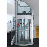 Ascenseur domestique qualifié XYZlift AS1735, personnalisé pour villa de vacances en bord de mer, ascenseur intérieur/extérieur pour passagers domestiques