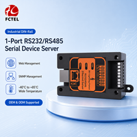 Servidor Serial de Grado Industrial RS232 RS485 a Ethernet 100M para Riel DIN con Modbus TCP y Protección contra Sobretensiones de 6KV