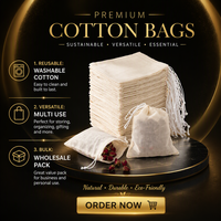 Sachets de thé réutilisables en mousseline de coton avec cordon de serrage, pochettes vides naturelles non blanchies à tissage fin, 100 pièces pour thé en vrac et sachets de bain de thé