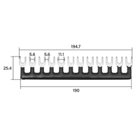 Borne ouverte en cuivre isolée, connecteur de câble de type U pour câblage électrique, batterie et connexion solaire
