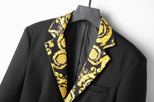 Veste de <span class=keywords><strong>costume</strong></span> pour homme, tendance mode printemps-automne, imprimée, grande taille - Product Image 3