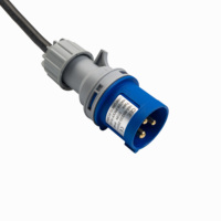 Câble d'extension de chargeur de véhicule électrique (VE) robuste, triphasé 16A, avec prise mâle CEE vers prise femelle Schuko, pour caravane