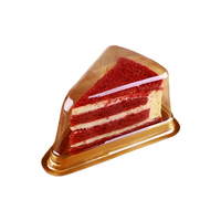 Boîte à sandwich jetable à vente chaude, boîte à gâteau en blister, emballage triangulaire